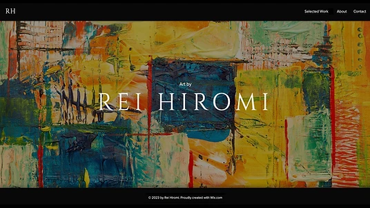 Artist portfolio website template by Margick