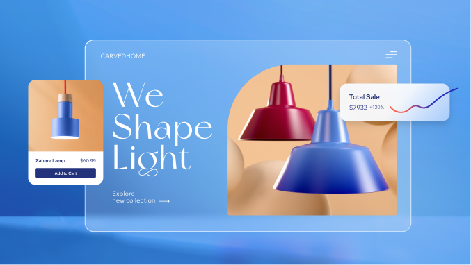 Lighting store built with Margick